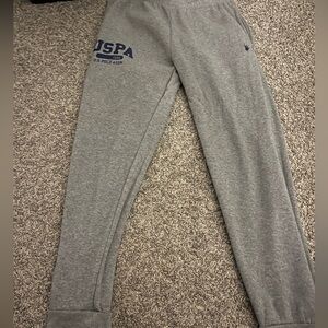 U.S polo ASSN gray sweatpants